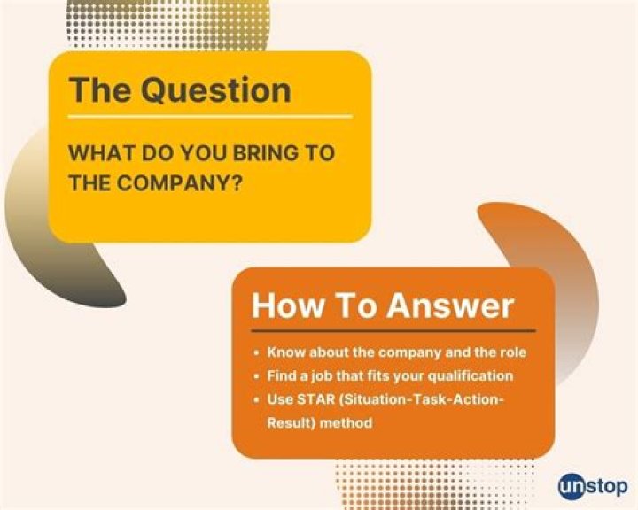What to answer when asked what you can bring to the company?