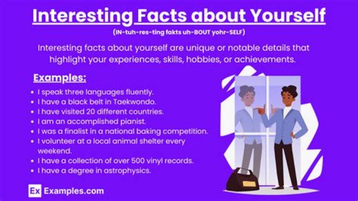 What to say for interesting facts about yourself?