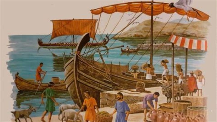 What two main products Did Greeks produce for trade?