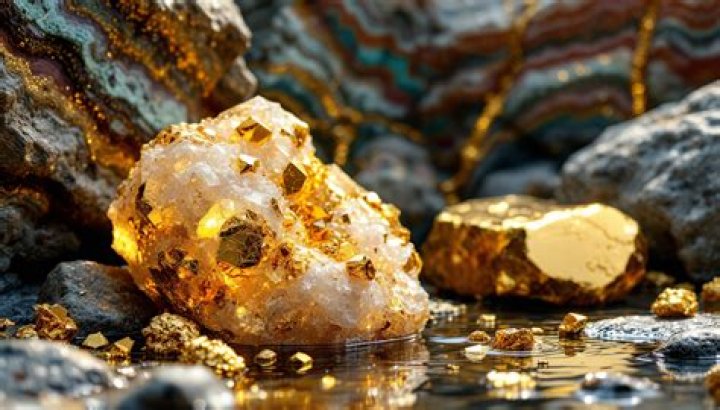 What type of rock is gold and silver?