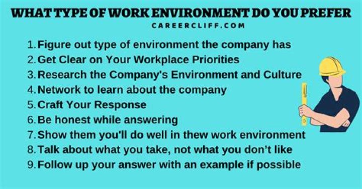 What type of working environment do you prefer?