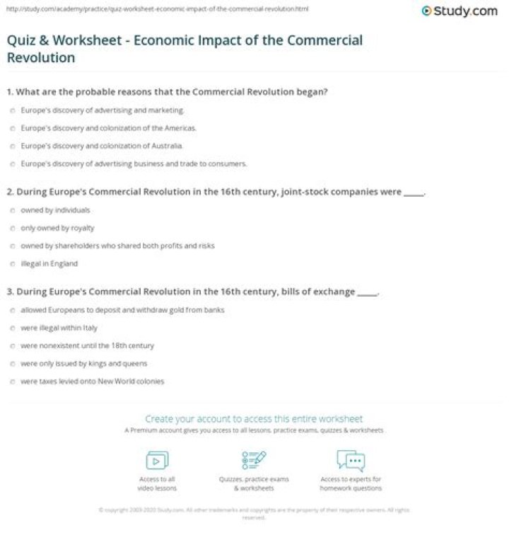 What was an effect of the Commercial Revolution quizlet?