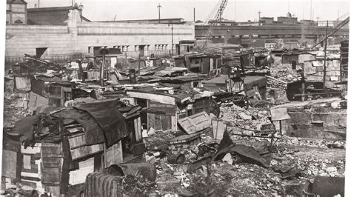 What was Hooverville in the Great Depression?