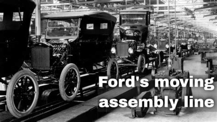 What was the assembly line and how did it impact the automobile industry?