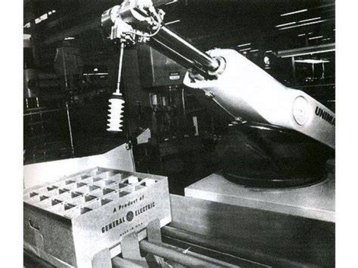 What was the first industrial robot called?