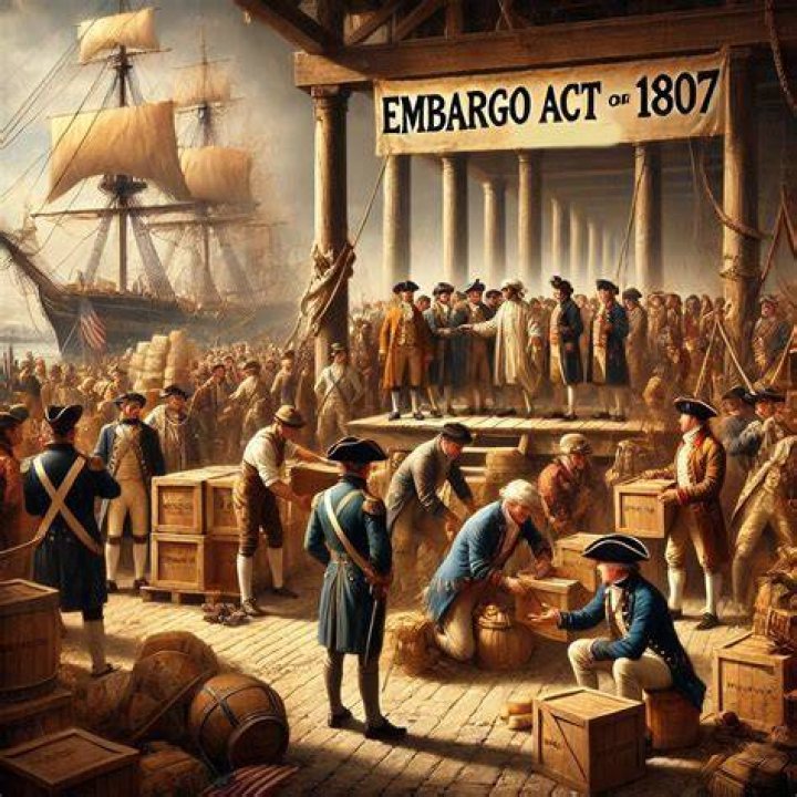 What was the purpose of the Embargo Act of 1807?