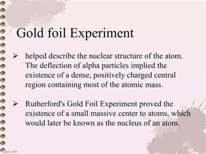 What was the resulting conclusion of the gold foil experiment?