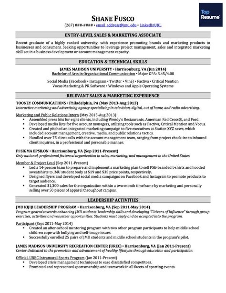 What work experience should not be included in your resume?