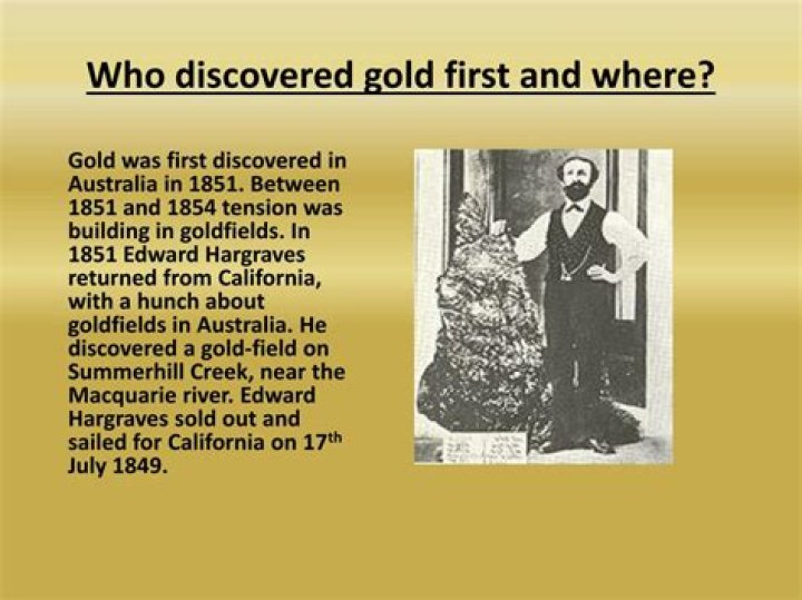 When and where gold was first found?