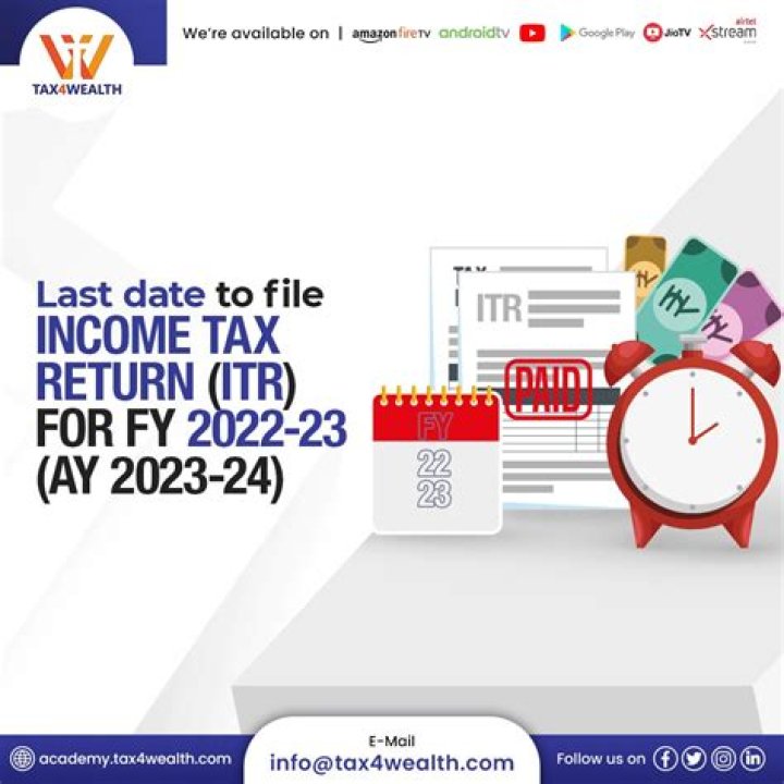 When can we file IT return for AY 2021 22?