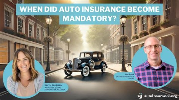 When did car insurance become mandatory for drivers?