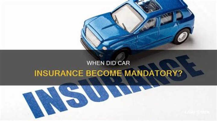 When did car insurance become mandatory in Pennsylvania?