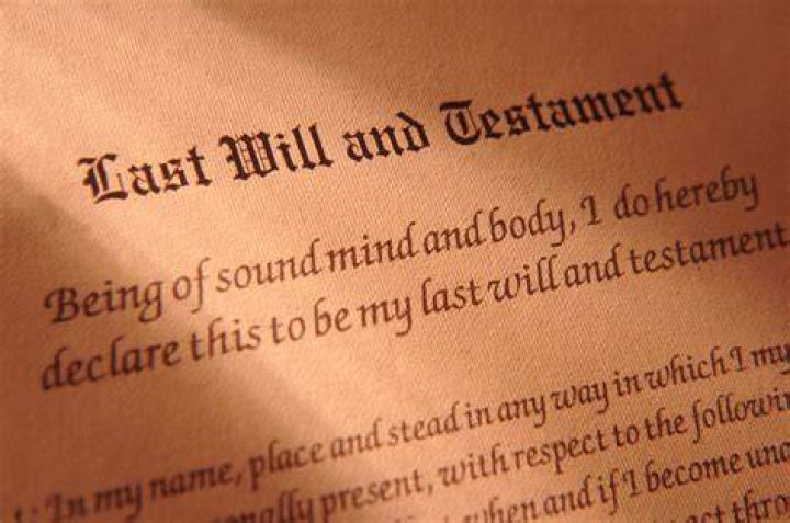 When did my father leave his estate to my mother?