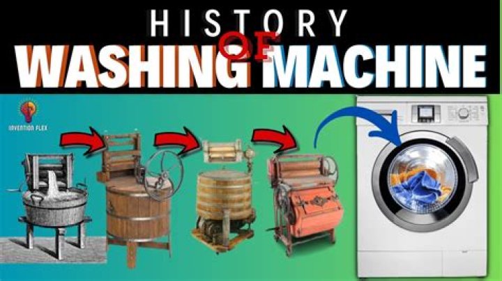 When did washing machines become a household item?