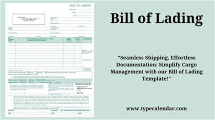 When should a bill of lading be issued?