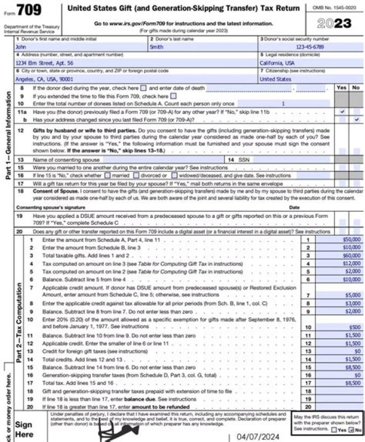 Where do I mail my Form 709?