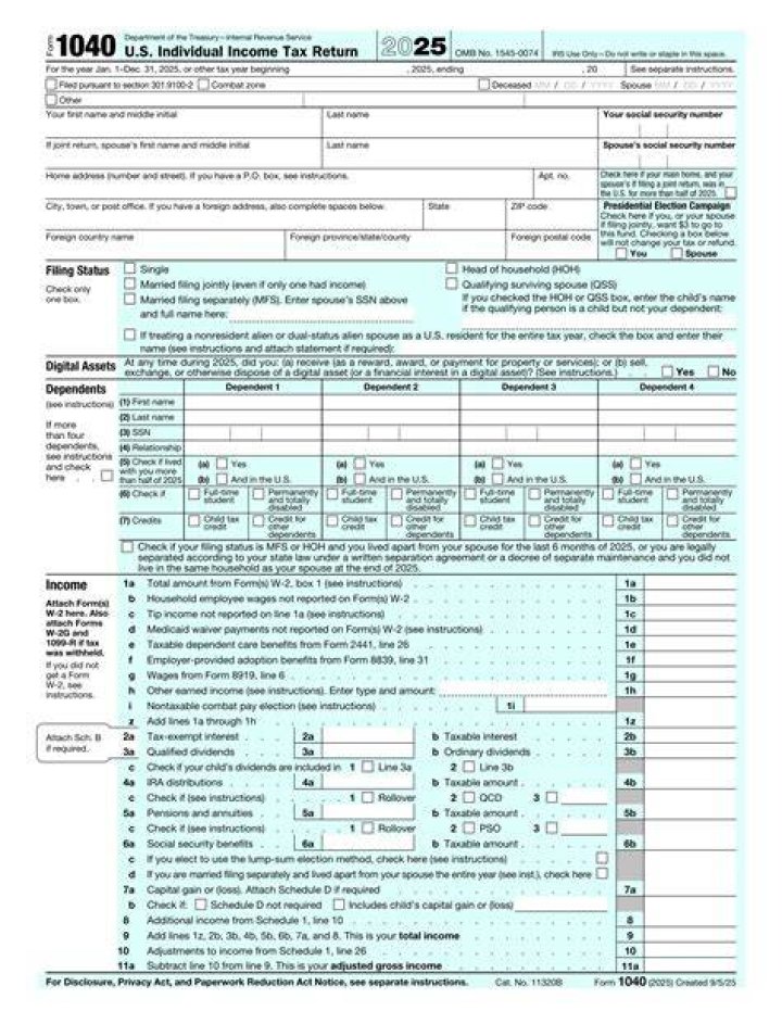 Where do I send my 1040 form to the IRS?