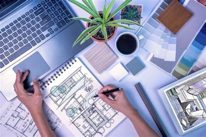 Where do interior designers usually work?