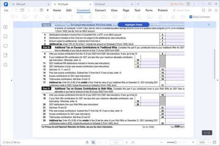 Where do you enter taxpayers excess contributions on Form 5329?