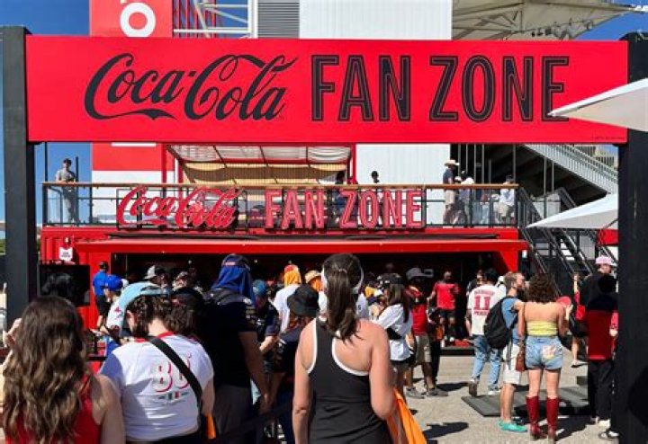 Where does Coca Cola promote their products?