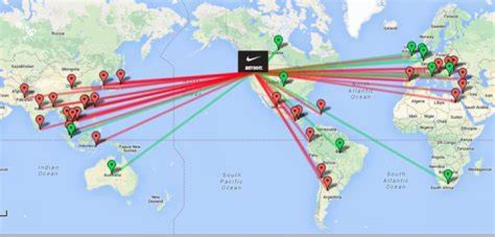 Where does Nike import their products from?