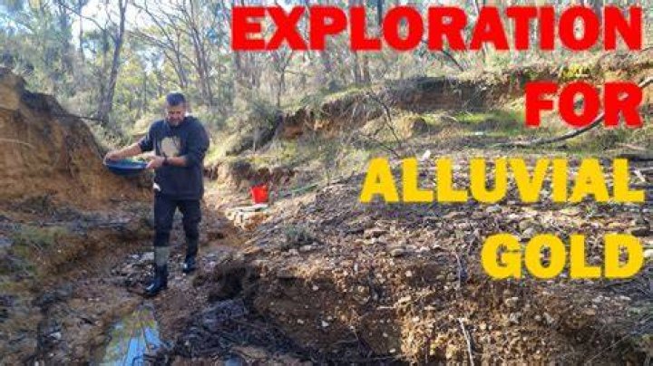 Where is alluvial gold found?