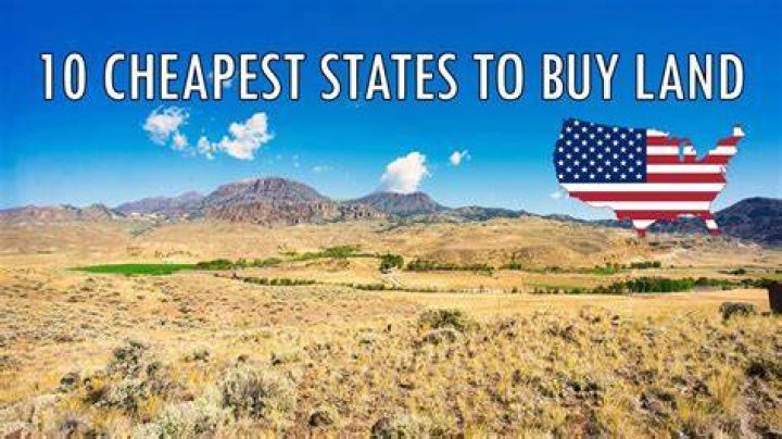 Where is it the cheapest to buy land?