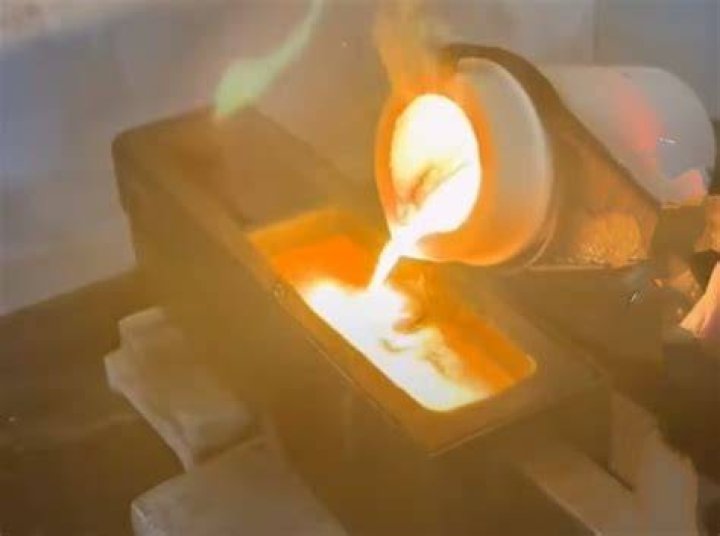 Which chemical is used for melting gold?