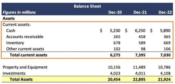 Which financial statement do you use to look for the assets of the business?