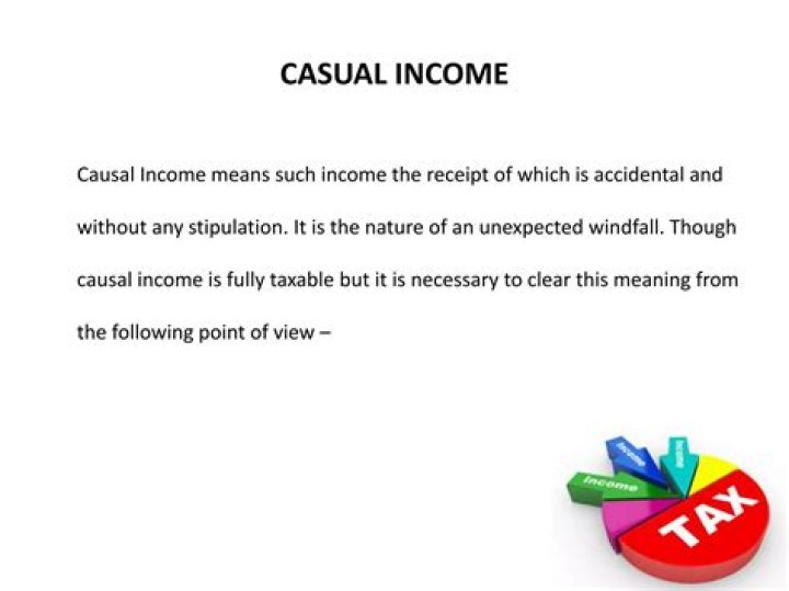 Which is not casual income?