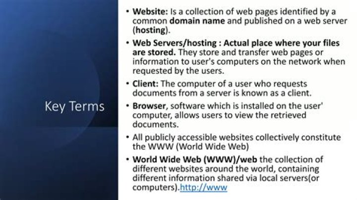 Which of the following is a collection of web pages and associated items?