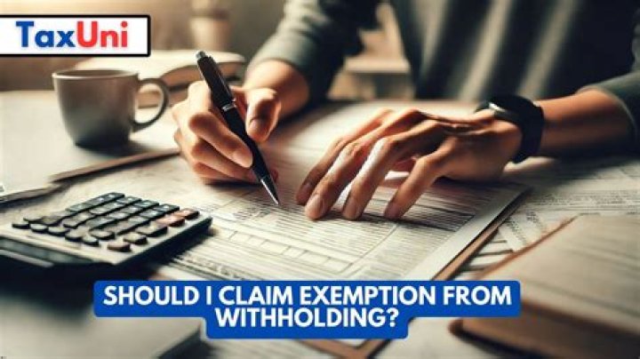 Which tax form allows an employee to claim an exemption from federal income tax withholding?