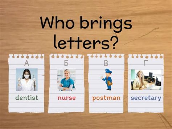 Who brings letters for use?