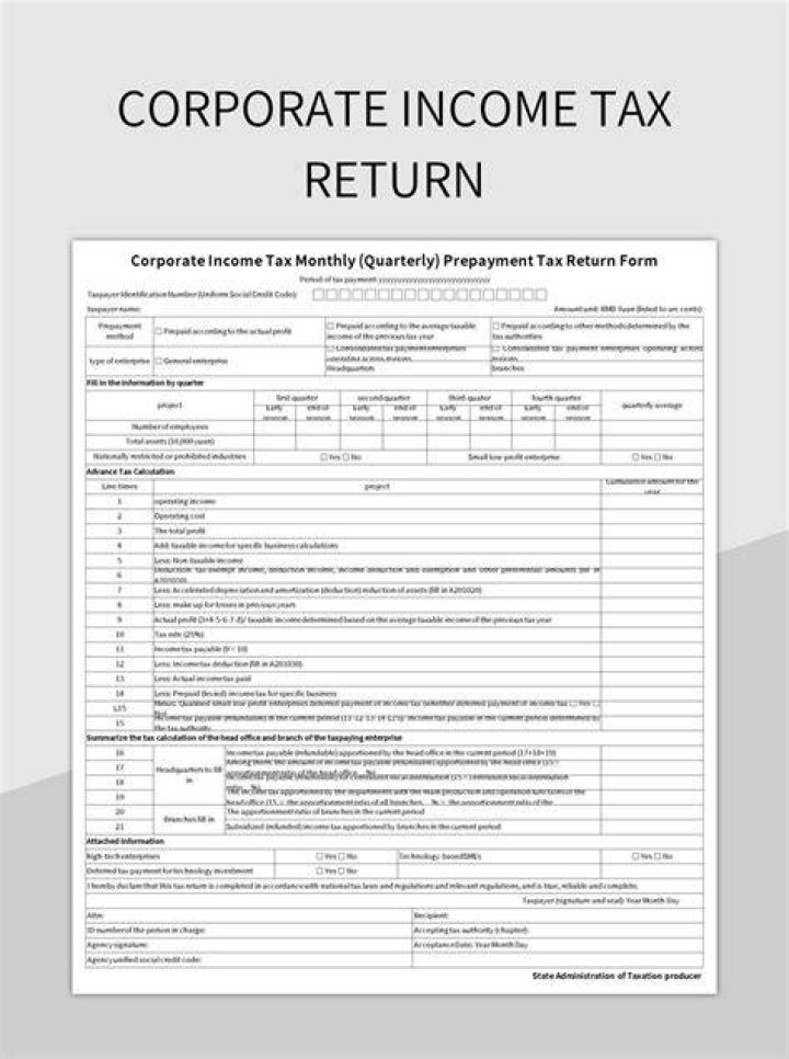 Who can sign tax returns for a company?