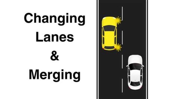 Who has the right of way when two cars are merging into the same lane?