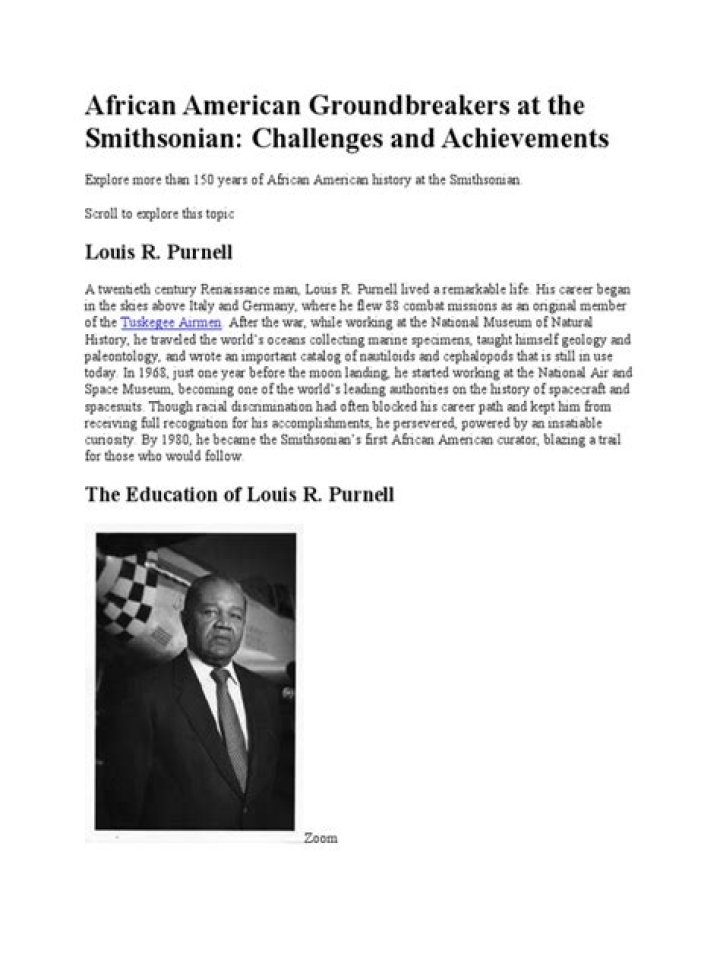 Who is Louis R Purnell?