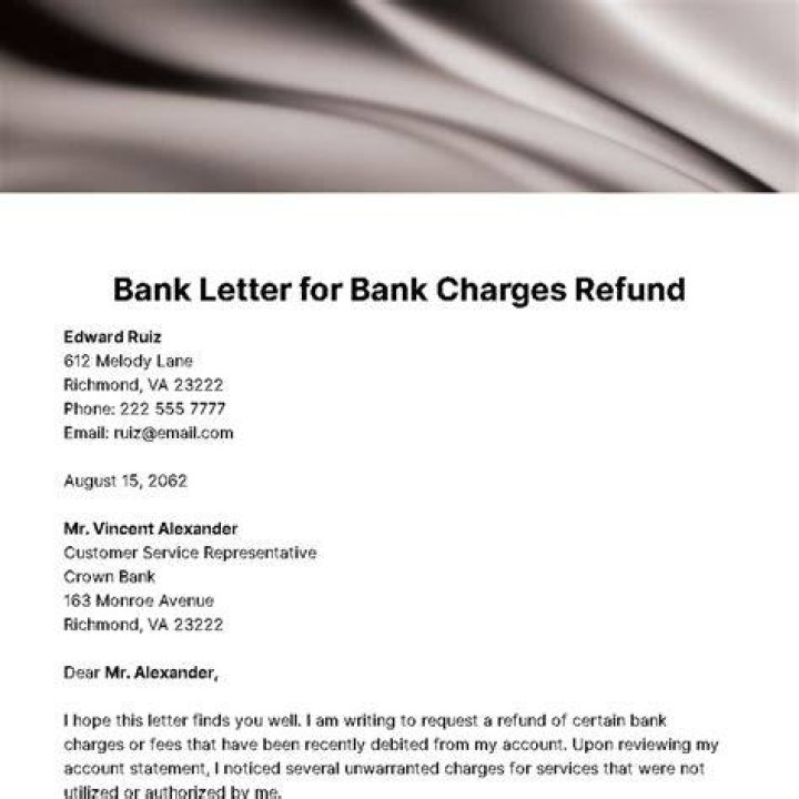 Who is responsible for bank charges?