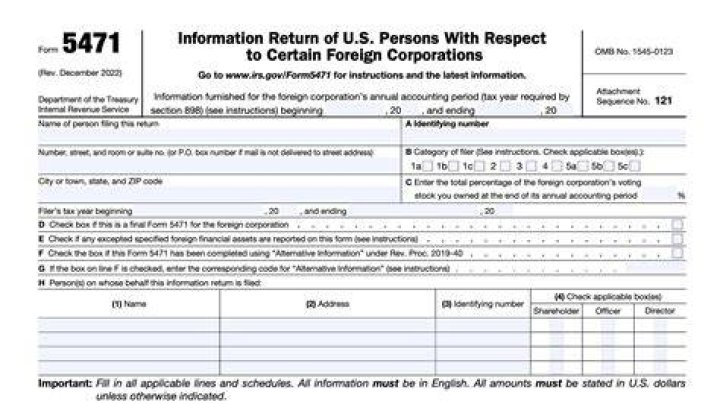 Who must file IRS Form 5471?