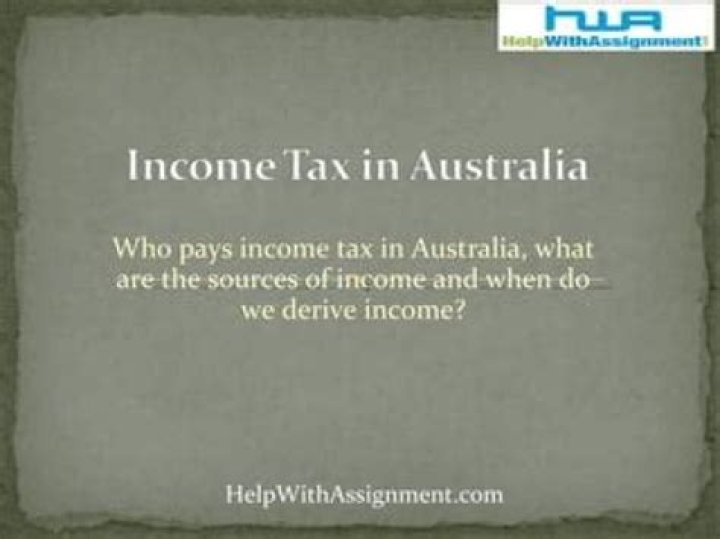 Who pays income tax in Australia?