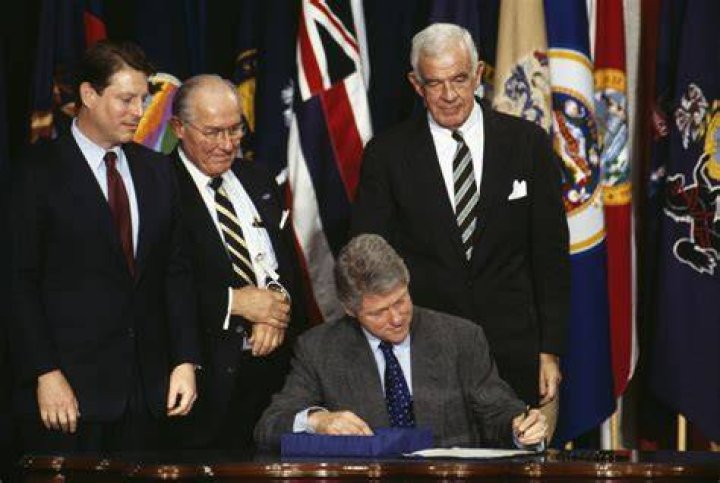 Who signed the NAFTA agreement?