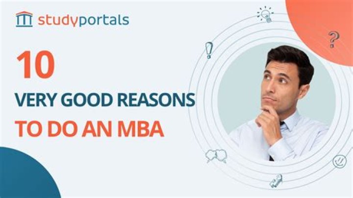 Why an MBA at this point in your career?