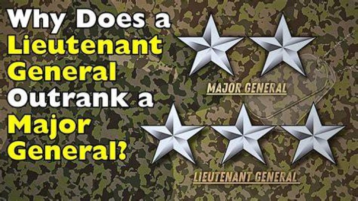 Why does a lieutenant outrank a major general?