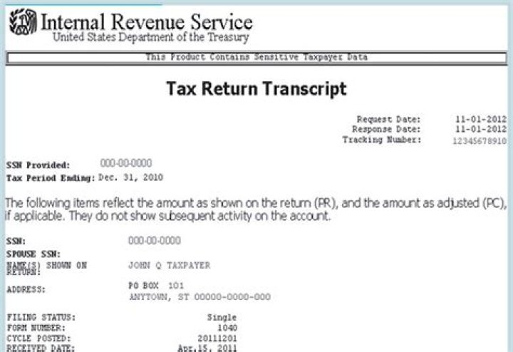 Why does my transcript say no tax return filed?