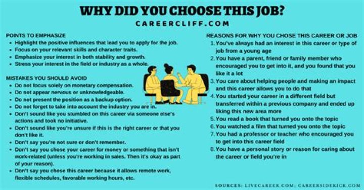 Why have you chosen that job?