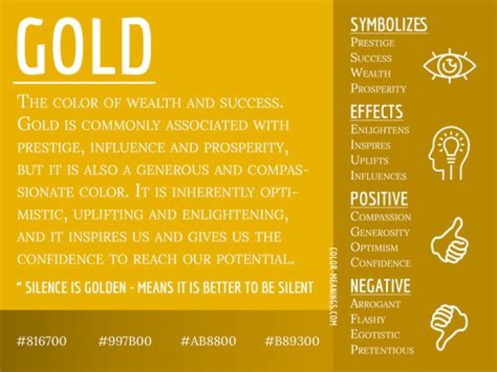 Why is gold the color gold?