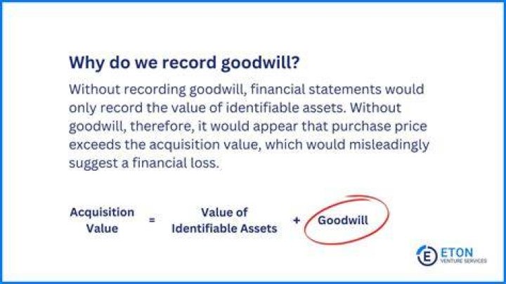 Why is goodwill important in accounting?