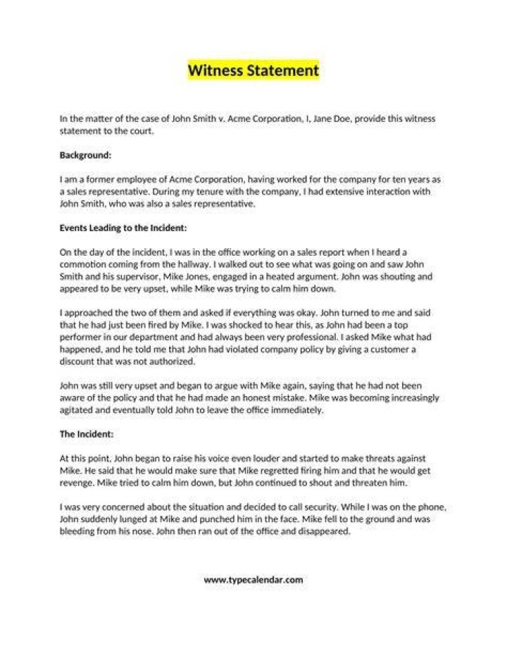 Why is important to complete a witness statement as soon as possible after an accident?