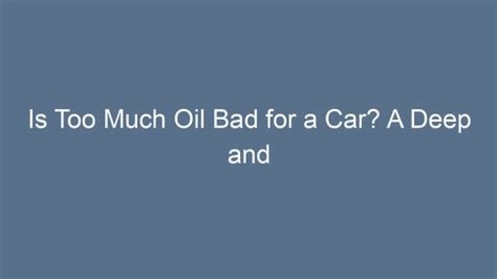 Why is relying on oil bad?