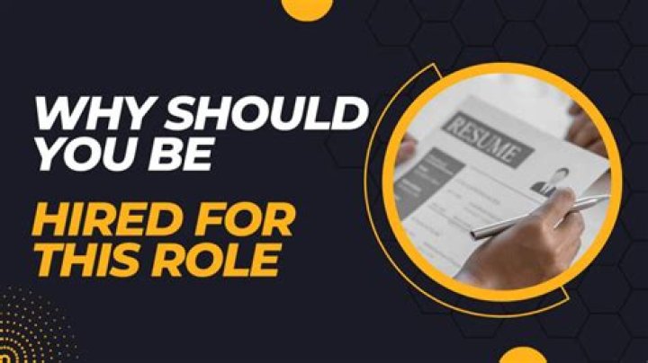 Why should you consider yourself fit to be hired?