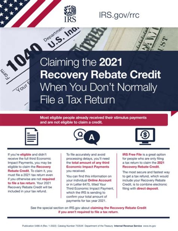 Will the recovery rebate credit be available on your 2021 tax?